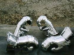 Aircraft Aluminum Milanese Gauntlets